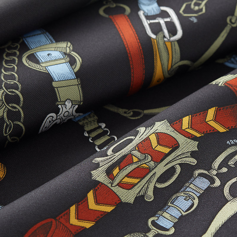 【気品あふれる】HERMES ショール 140 Chevaux Dechaines noir Les Chevaux Dechaines scarf 90 | Hermès USA